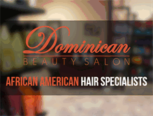 Tablet Screenshot of dominicanbeautysalon.com